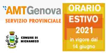 AMT SERVIZIO PROVINCIALE - ORARIO ESTIVO 2021 e CHIAMA IL BUS